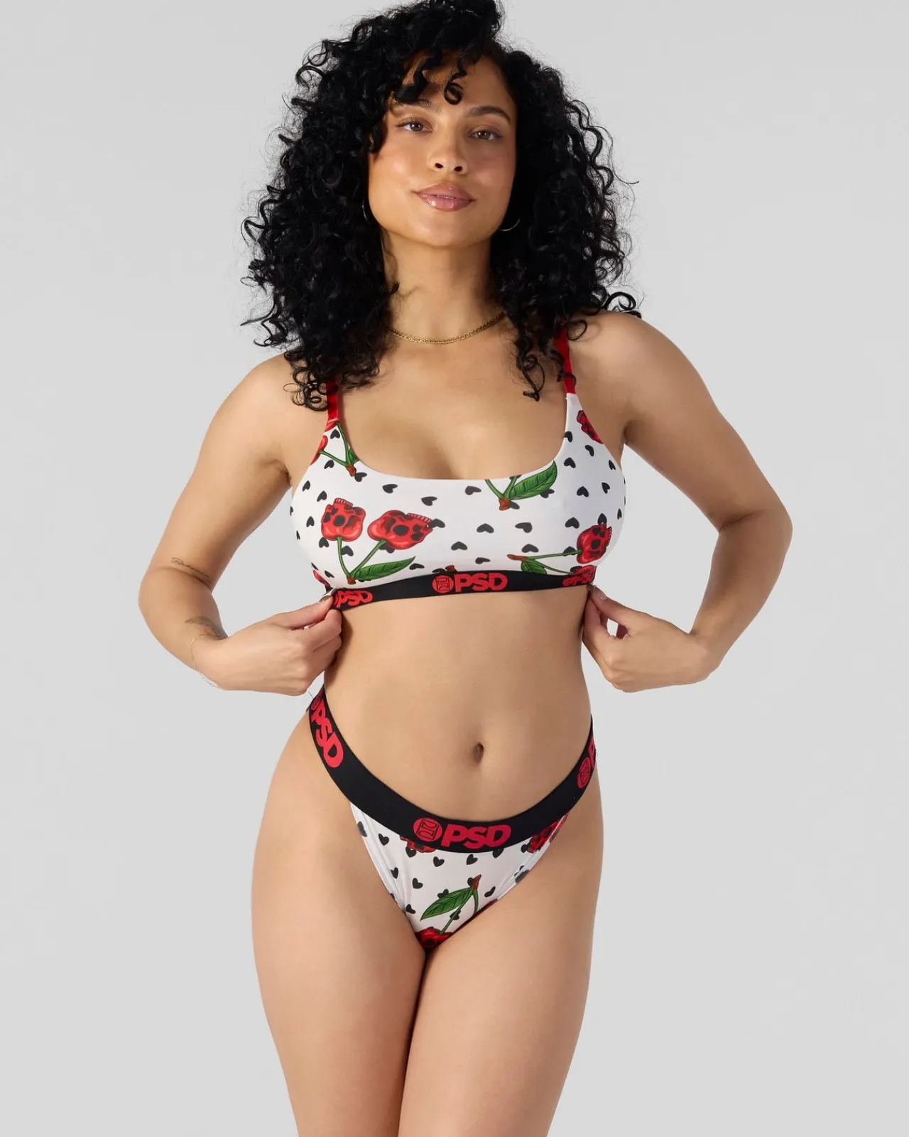 Women PSD Tanga|Modal Blend*Modal - Cherry Skullz