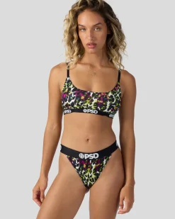Women PSD Scoop Bralette*Modal - Jewel Leopard