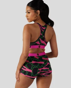 Women PSD Sports Bra|Modal Blend*Modal - Neon Giraffe