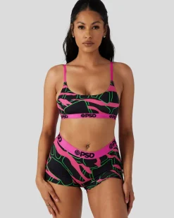 Women PSD Scoop Bralette*Modal - Neon Giraffe