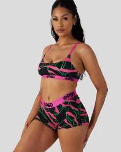Women PSD Scoop Bralette*Modal - Neon Giraffe