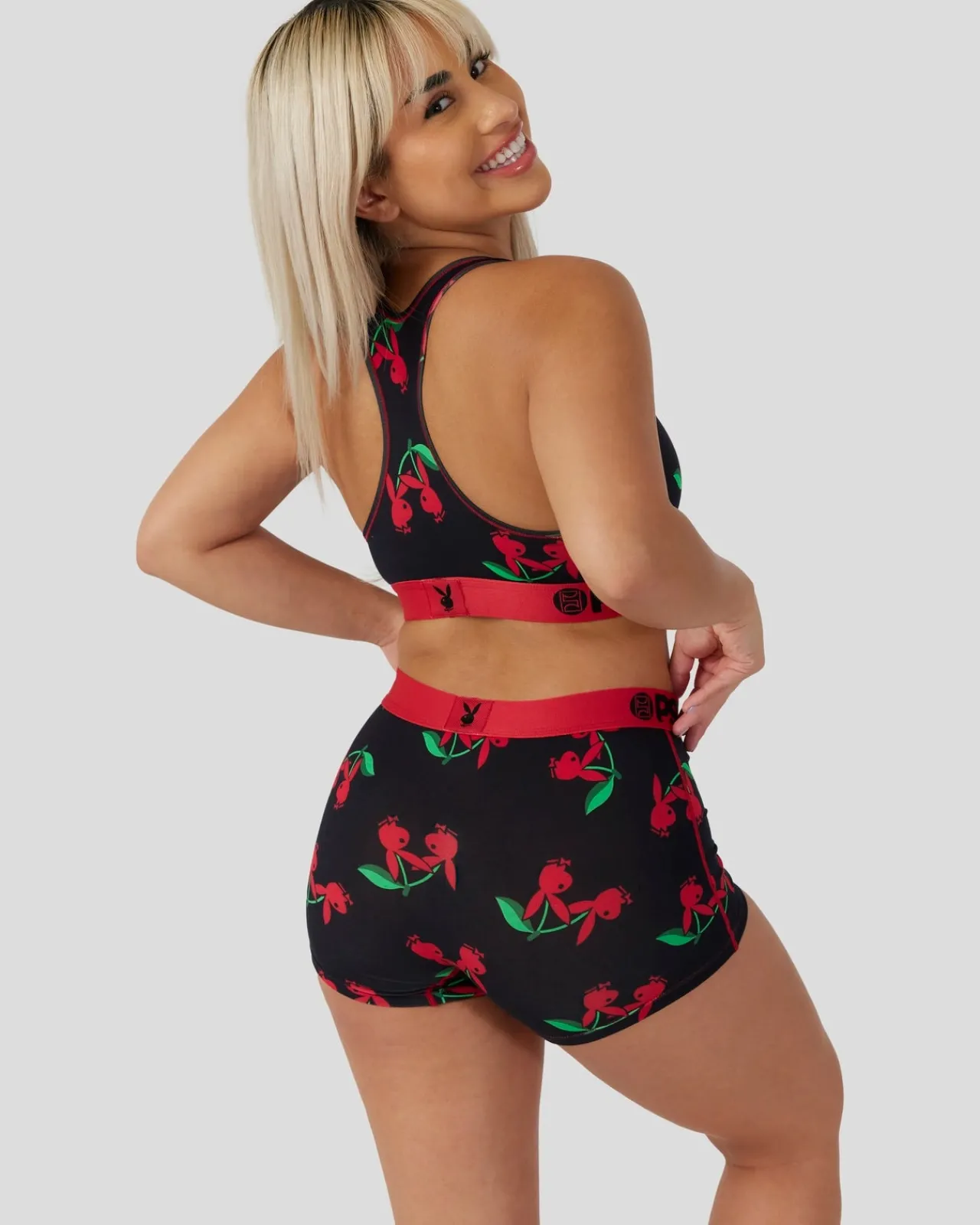 Women PSD Sports Bra|Modal Blend*Modal - Playboy - Cherries