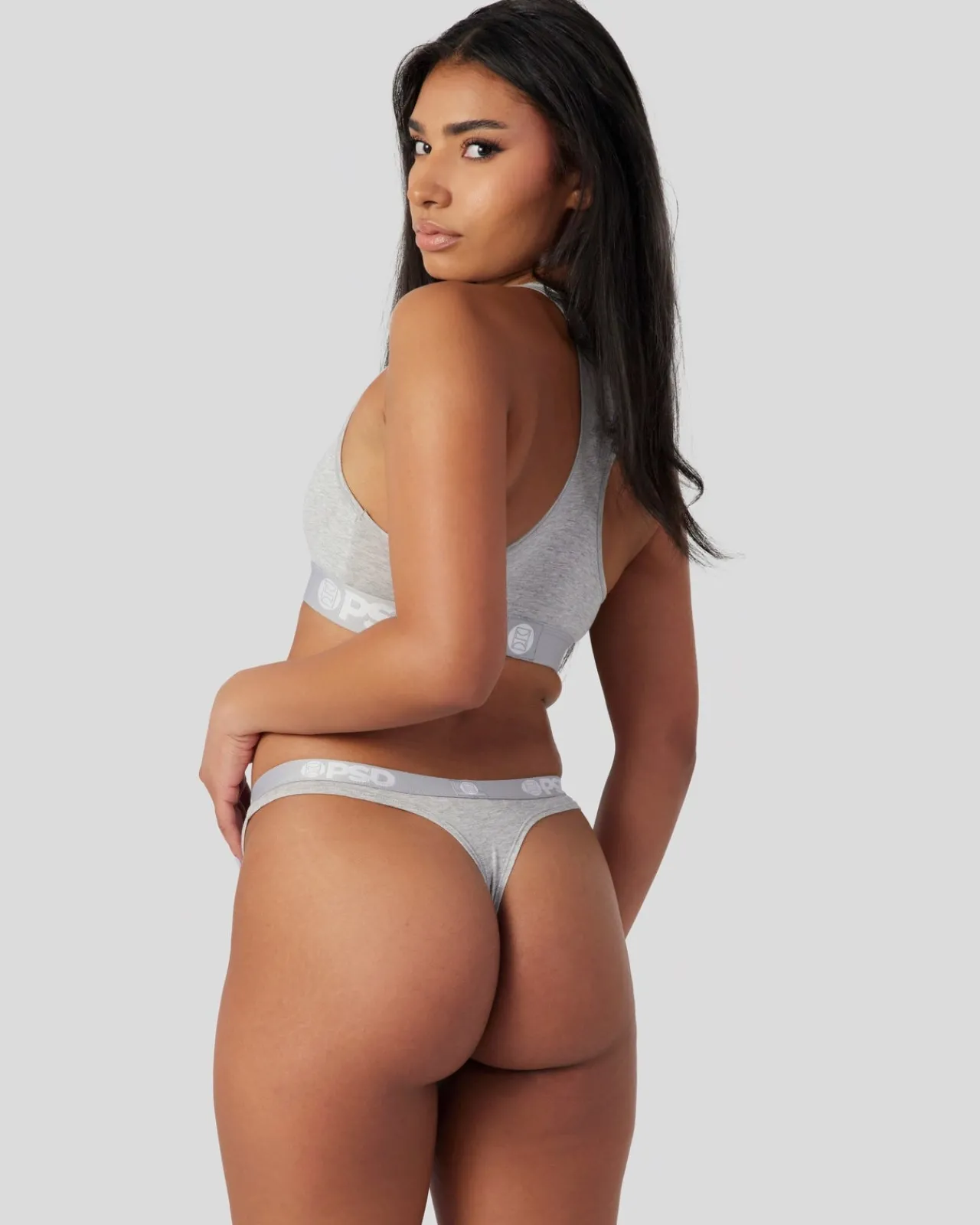Women PSD Thongs|Modal Blend*Modal Solids - Athletic Grey