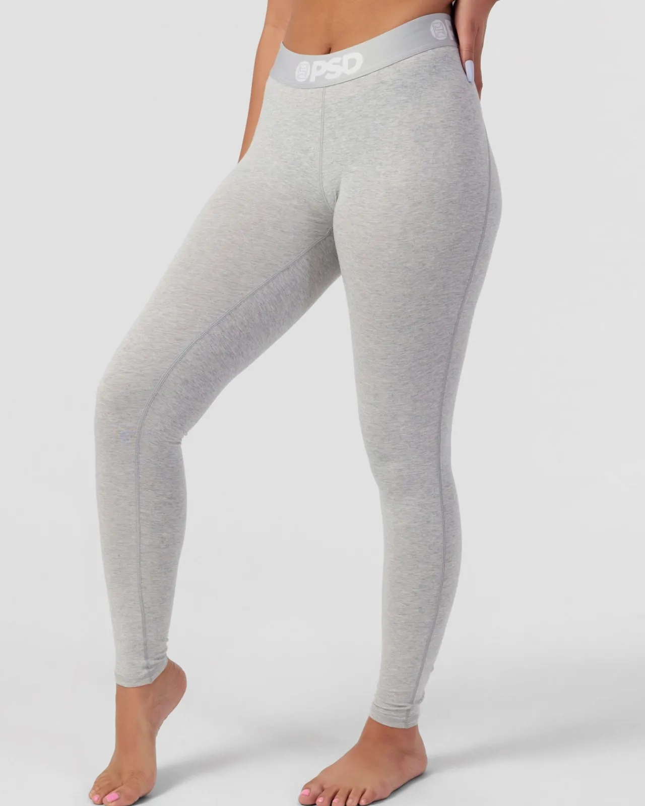 Women PSD Leggings|Leggings*Modal Solids - Athletic Grey