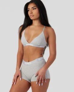 Women PSD Triangle Bralette*Modal Solids - Athletic Grey
