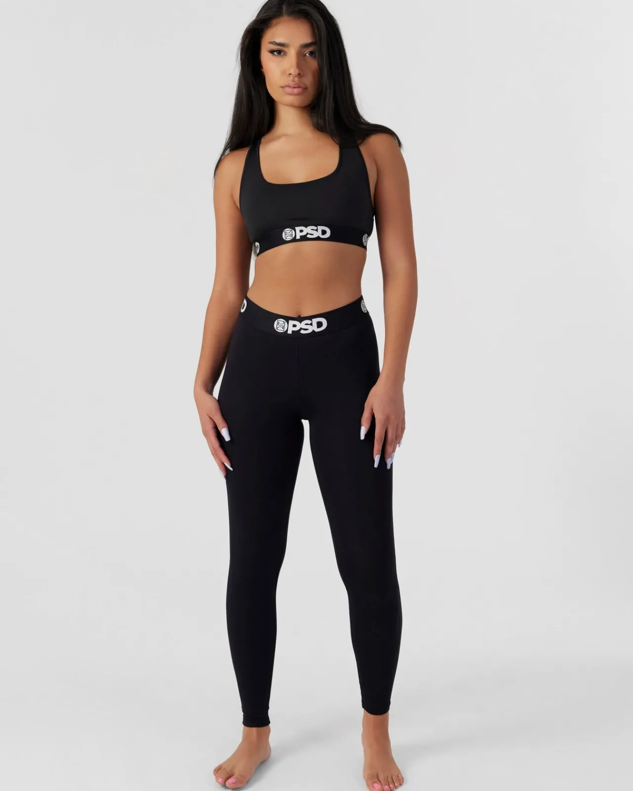 Women PSD Leggings|Leggings*Modal Solids - Black