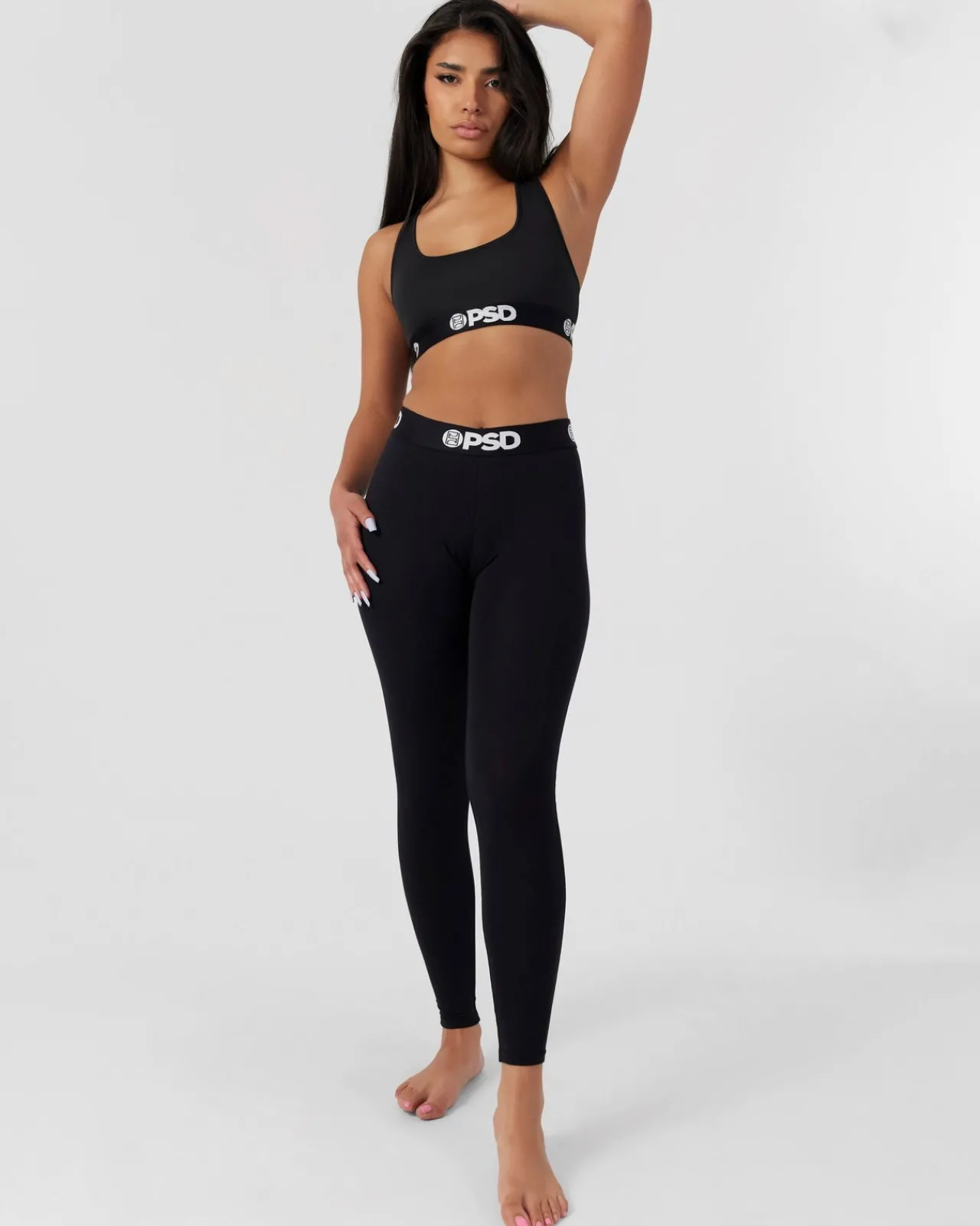 Women PSD Leggings|Leggings*Modal Solids - Black