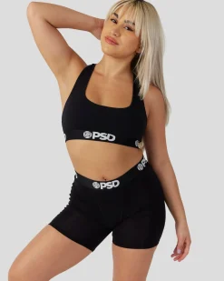 Women PSD Boxer Brief Fit|Modal Blend*Modal Solids - Black