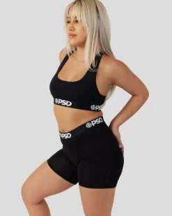 Women PSD Boxer Brief Fit|Modal Blend*Modal Solids - Black