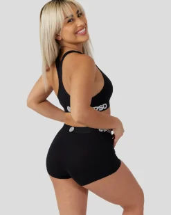 Women PSD Sports Bra|Modal Blend*Modal Solids - Black