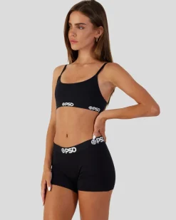 Women PSD Scoop Bralette|Modal Blend*Modal Solids - Black