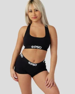 Women/BOY PSD Boy Shorts|Modal Blend*Modal Solids - Black
