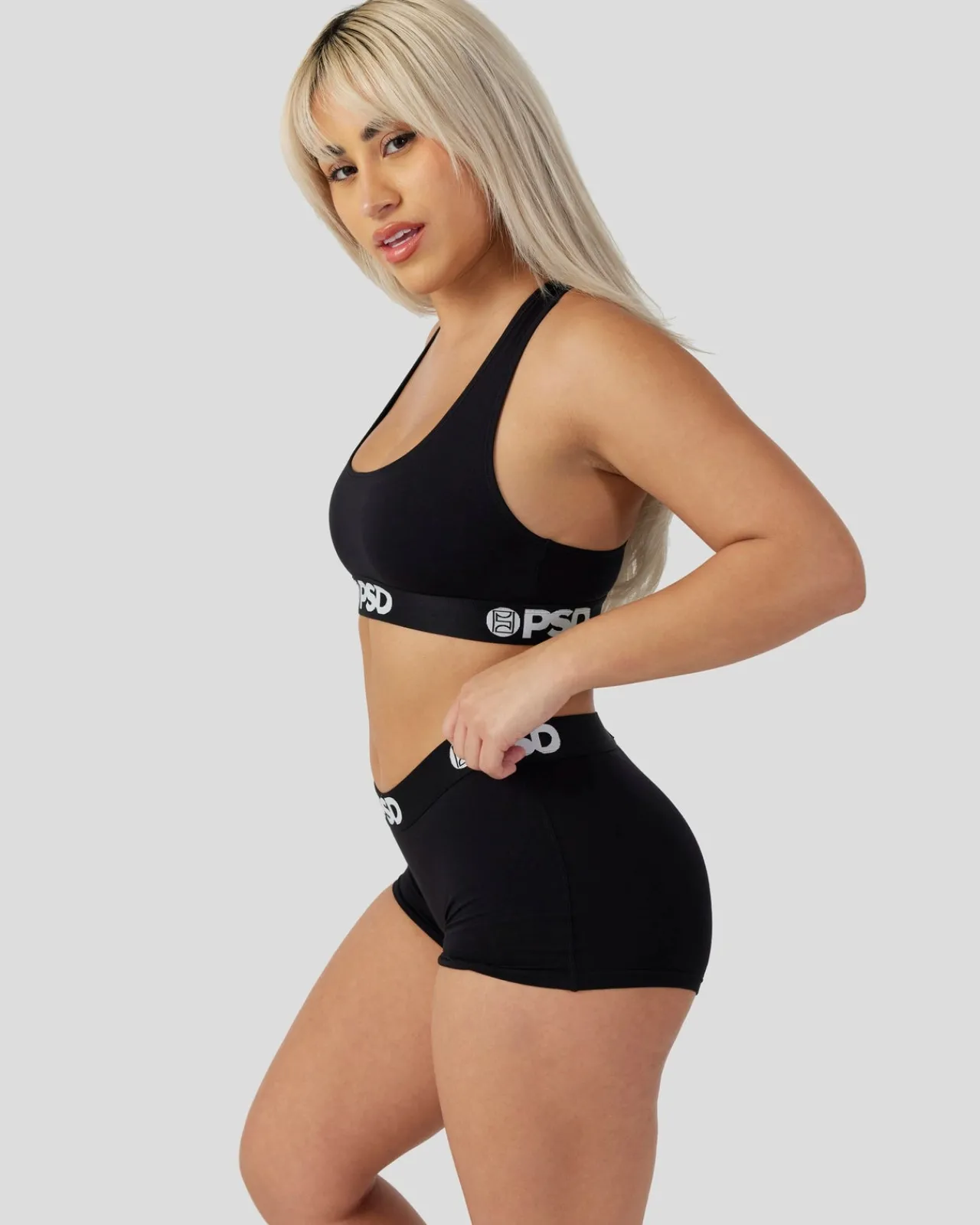Women/BOY PSD Boy Shorts|Modal Blend*Modal Solids - Black
