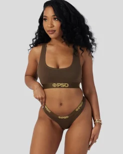 Women PSD Thongs|Modal Blend*Modal Solids - Cocoa