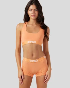 Women PSD Sports Bra|Modal Blend*Modal Solids - Coral