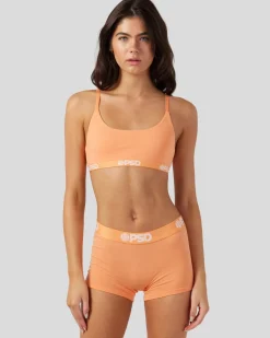Women PSD Scoop Bralette|Modal Blend*Modal Solids - Coral