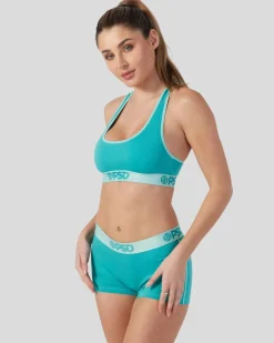 Women PSD Sports Bra|Modal Blend*Modal Solids - Jade