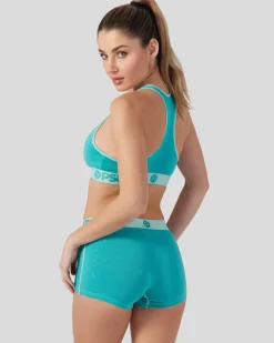 Women PSD Sports Bra|Modal Blend*Modal Solids - Jade