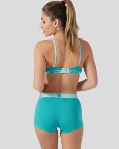 Women PSD Triangle Bralette|Modal Blend*Modal Solids - Jade