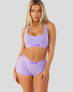 Women PSD Sports Bra|Modal Blend*Modal Solids - Lavender