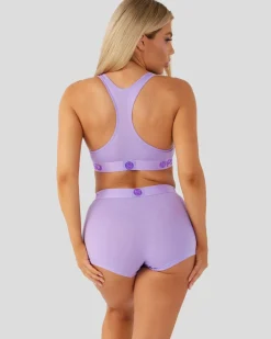Women PSD Sports Bra|Modal Blend*Modal Solids - Lavender
