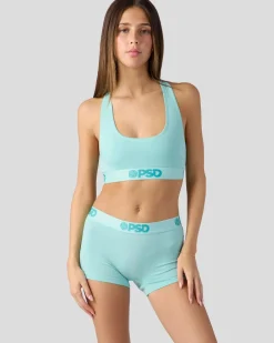 Women PSD Sports Bra|Modal Blend*Modal Solids - Mint