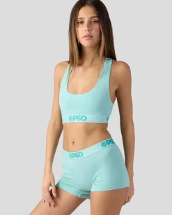 Women PSD Sports Bra|Modal Blend*Modal Solids - Mint