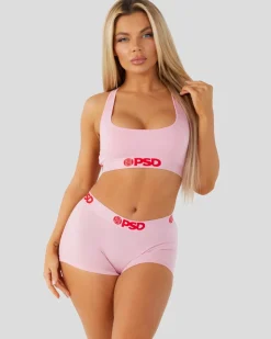 Women PSD Sports Bra|Modal Blend*Modal Solids - Pink