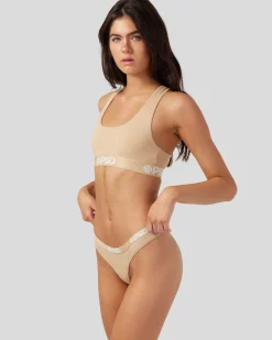 Women PSD Thongs|Modal Blend*Modal Solids - Sand