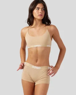 Women PSD Scoop Bralette|Modal Blend*Modal Solids - Sand