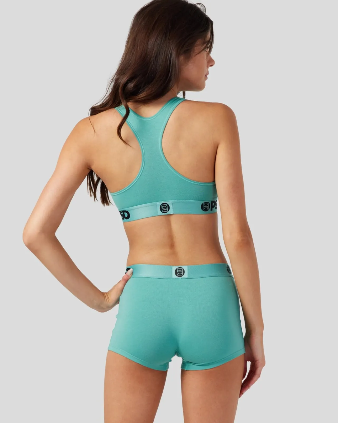 Women PSD Sports Bra|Modal Blend*Modal Solids - Sea