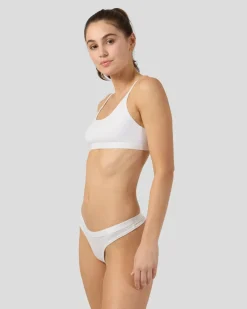 Women PSD Thongs|Modal Blend*Modal Solids - White