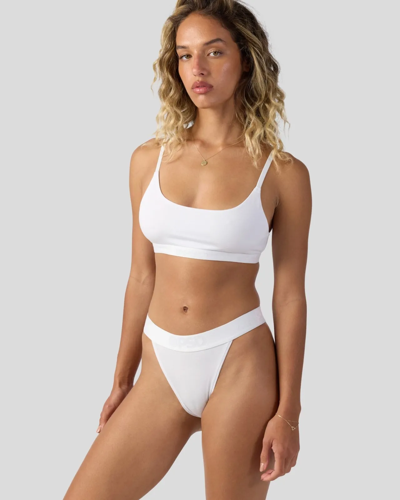 Women PSD Tanga|Modal Blend*Modal Solids - White
