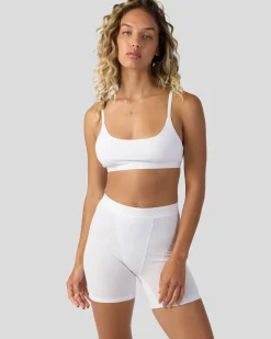 Women PSD Boxer Brief Fit|Modal Blend*Modal Solids - White