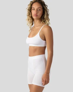 Women PSD Boxer Brief Fit|Modal Blend*Modal Solids - White