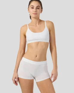 Women PSD Scoop Bralette|Modal Blend*Modal Solids - White