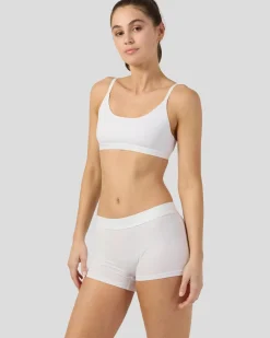 Women PSD Scoop Bralette|Modal Blend*Modal Solids - White