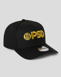 PSD Hats*New Era x Logo Hat Black/Gold