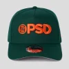 PSD Hats*New Era x Logo Hat Green/Orange