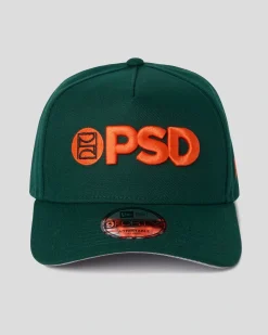 PSD Hats*New Era x Logo Hat Green/Orange