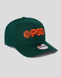 PSD Hats*New Era x Logo Hat Green/Orange