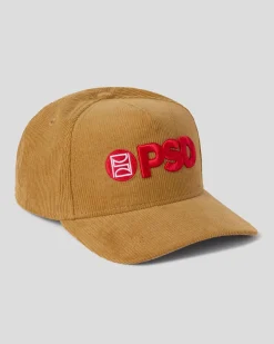 PSD Hats*New Era x Logo Hat Tan/Red