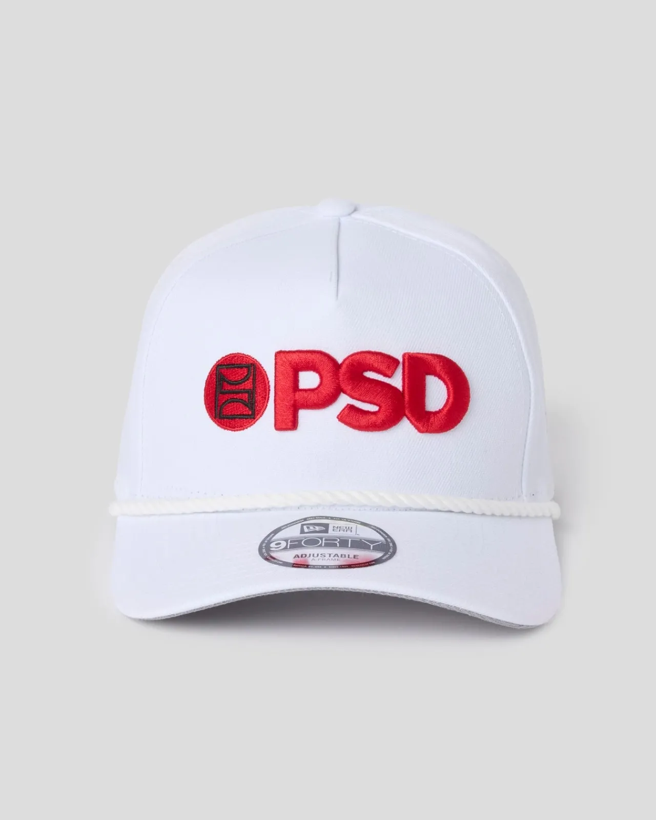 PSD Hats*New Era x Logo Hat White/Red