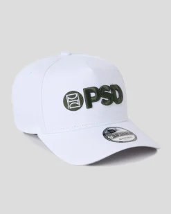 PSD Hats*New Era x Logo Hat White/Green