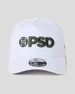 PSD Hats*New Era x Logo Hat White/Green