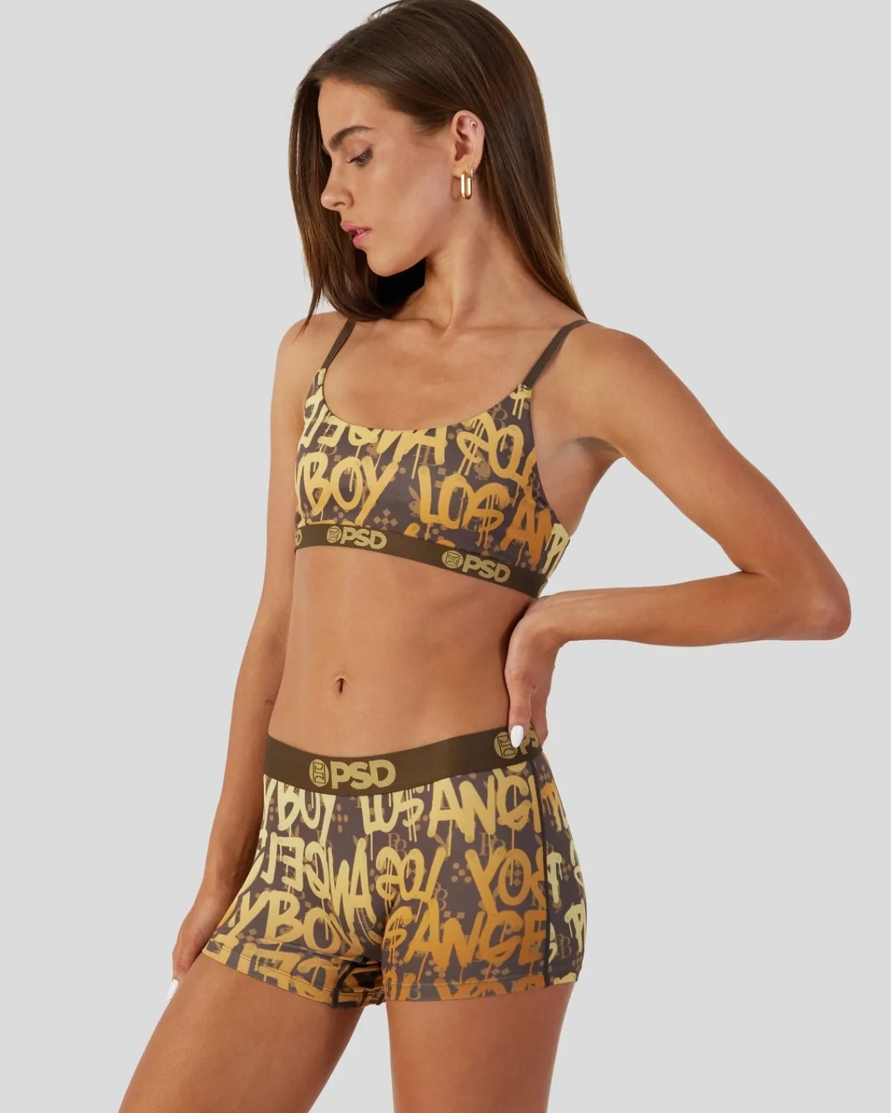 Women PSD Scoop Bralette|Core Standard*Playboy - Graffiti Luxe
