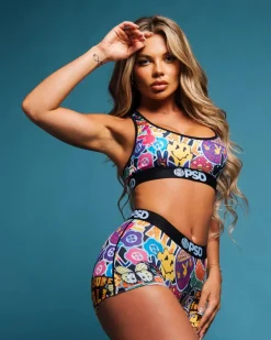 Women PSD Sports Bra|Core Standard*Playboy - Peace Love