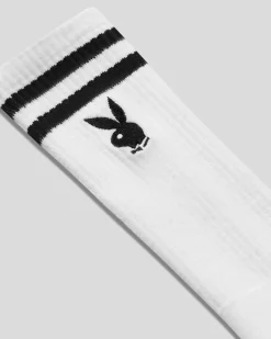 PSD Socks*Playboy Crew - White