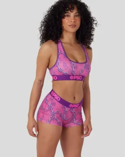 Women PSD Sports Bra|Core Standard*Lux Pop