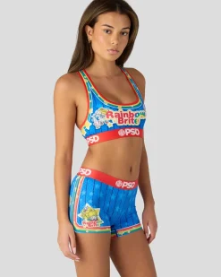 Women PSD Sports Bra|Core Standard*Rainbow Brite - Baller